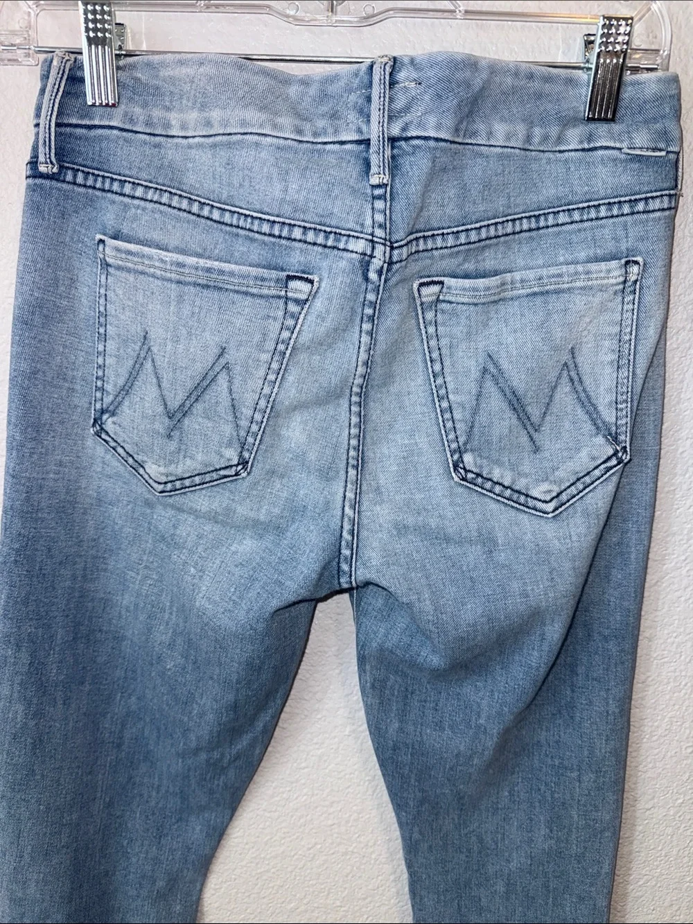 Mother Looker Ankle Fray  Light Wash Women's Jeans - Picture 6 of 9